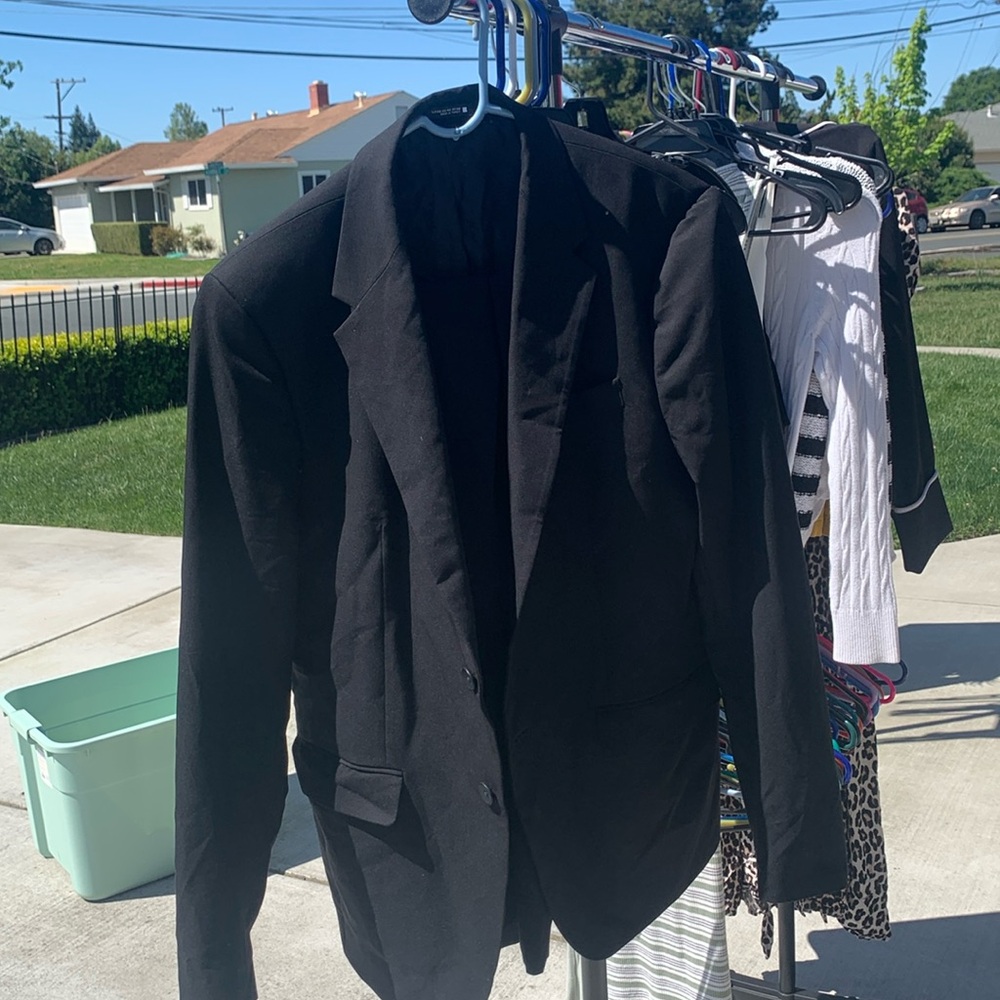 Men’s suit. Black